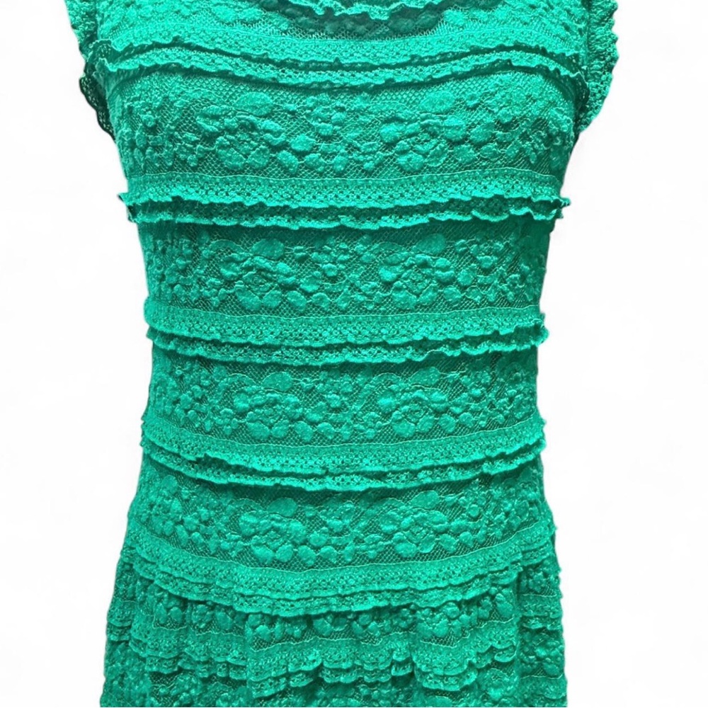 Max Edition Green Lace Sleeveless Midi Dress - Picture 8 of 8